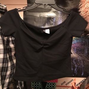 H&M sweetheart neckline crop top